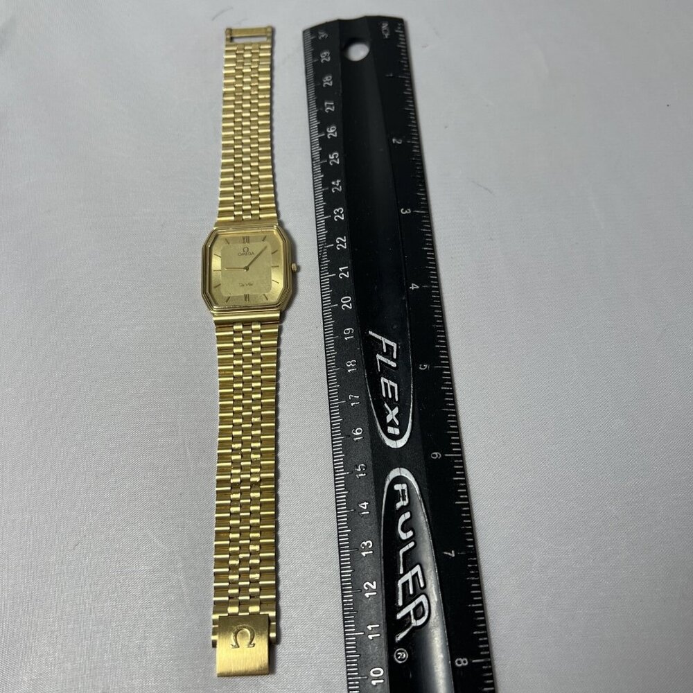 OMEGA De Ville Cal. 1377 Quartz 10K RGP 191.0190 Unisex Watch -PARTS/REPAIR